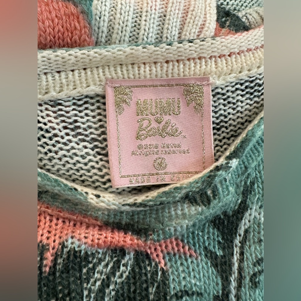 Mumu Bonfire Sweater in Beverly Barbie π - Picture 6 of 7